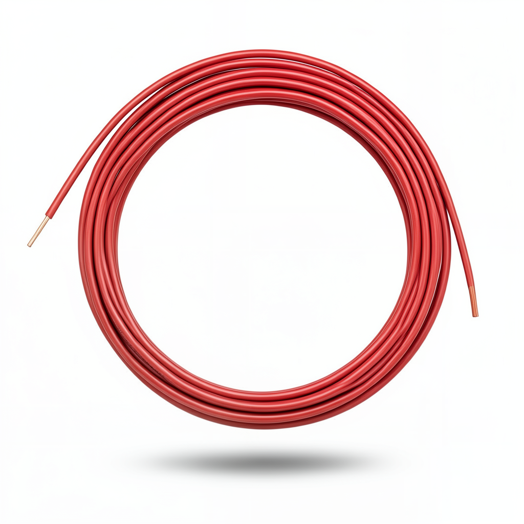 Single Core Solid Copper Cable PVC 70 ºC Insulation 0.75 mm² 300/500 Volt 300 Feet Red | Al Fanar