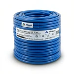 سلك نحاس مصمت احادى النواة معزول PVC 70º مقاس 0.75 مم² 300/500 فولت طول 300 قدم أزرق | شركة الفنار