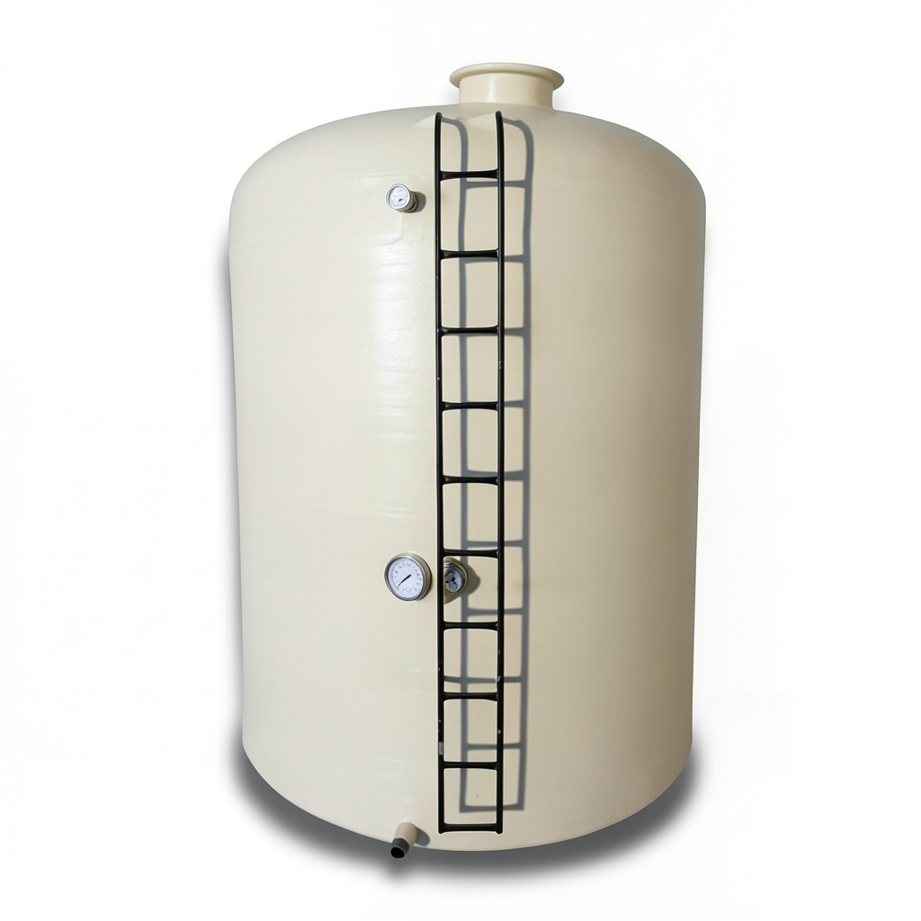 Water Tank Marjan Vertical Fiberglass 75000 Liter, Diameter 350 cm, Height 875 cm