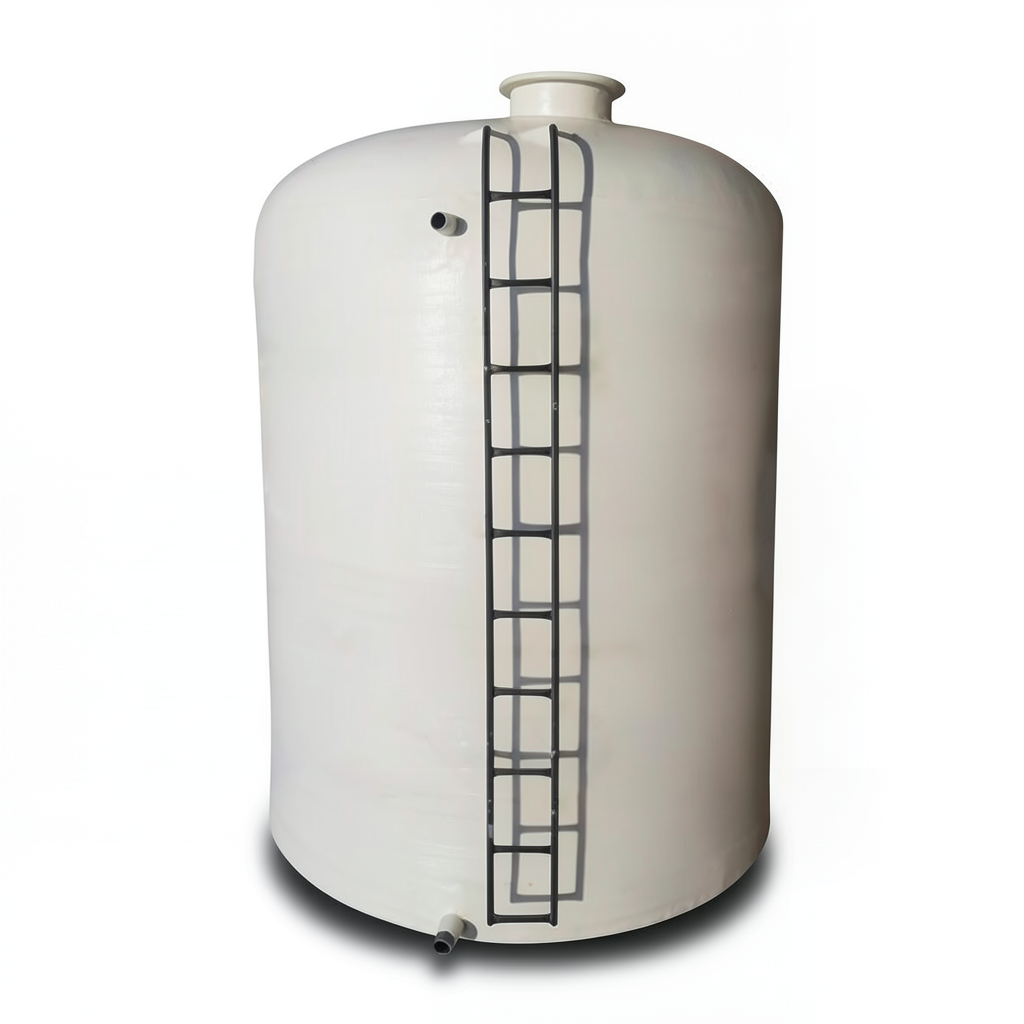 Water Tank Marjan Vertical Fiber Glass 80000 Liter Capacity, Diameter 350 cm, Height 975 cm
