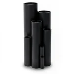 HDPE Plastic Pipe Pressure 4 Bar PE 80 Size 160 mm Thickness 4.9 mm Black