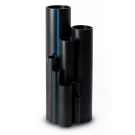 High Density Polyethylene Pipe Pressure 4 Bar PE 80 Size 355 mm Thickness 10.9 mm Black