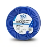 سلك مفرد نحاس مجدول 2 AWG مطلي قصدير 1000 فولت، معزول PVC +105°C، ازرق، 500 قدم | شركة كابلات الشرقية للصناعة