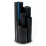 HDPE Plastic Pipe Pressure 3.2 Bar PE 80 Size 180 mm Thickness 4.4 mm Black