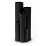 HDPE Plastic Pipe Pressure 3.2 Bar PE 80 Size 200 mm Thickness 4.9 mm Black
