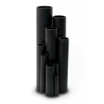 HDPE Plastic Pipe Pressure 3.2 Bar PE 80 Size 355 mm Thickness 8.7 mm Black