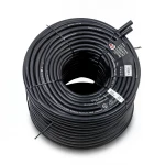 سلك نحاس مصمت مقاوم للحراره احادى النواة معزول PVC 90º مقاس 2.5 مم² 450/750 فولت 300 قدم اسود | شركة الفنار