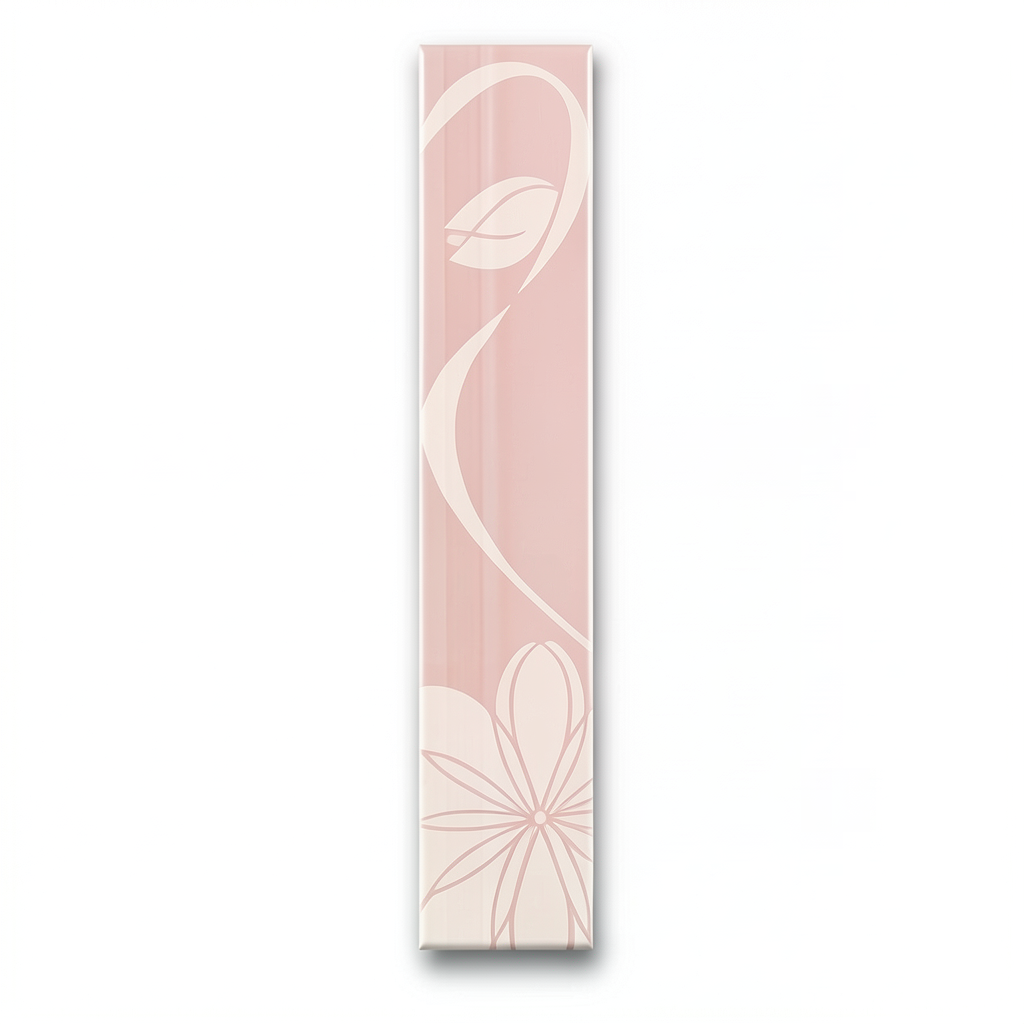 Walls Ceramic Tiles Size 7x43 cm, Listel Daisy Pink Color