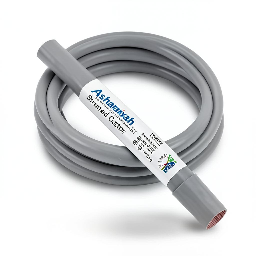 10 AWG Stranded Copper Electrical Wire 600V PVC Insulated Gray | Asharqiyah Cables Company for Industry