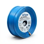 سلك نحاس مصمت مقاوم للحراره احادى النواة معزول PVC 90º مقاس 0.5 مم² 300/500 فولت طول 300 قدم أزرق | شركة الفنار
