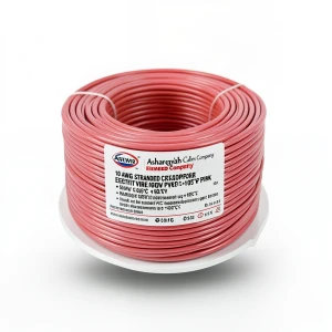 لفة سلك كهرباء 10 AWG نحاس مجدول 600 فولت عزل PVC +105°C زهرى | شركة كابلات الشرقية للصناعة