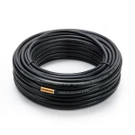 سلك نحاس مصمت مقاوم للحراره احادى النواة معزول PVC 90º مقاس 2.5 مم² 450/750 فولت 300 قدم اسود | شركة الفنار