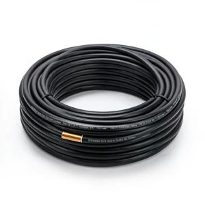 سلك نحاس مصمت مقاوم للحراره احادى النواة معزول PVC 90º مقاس 2.5 مم² 450/750 فولت 300 قدم اسود | شركة الفنار