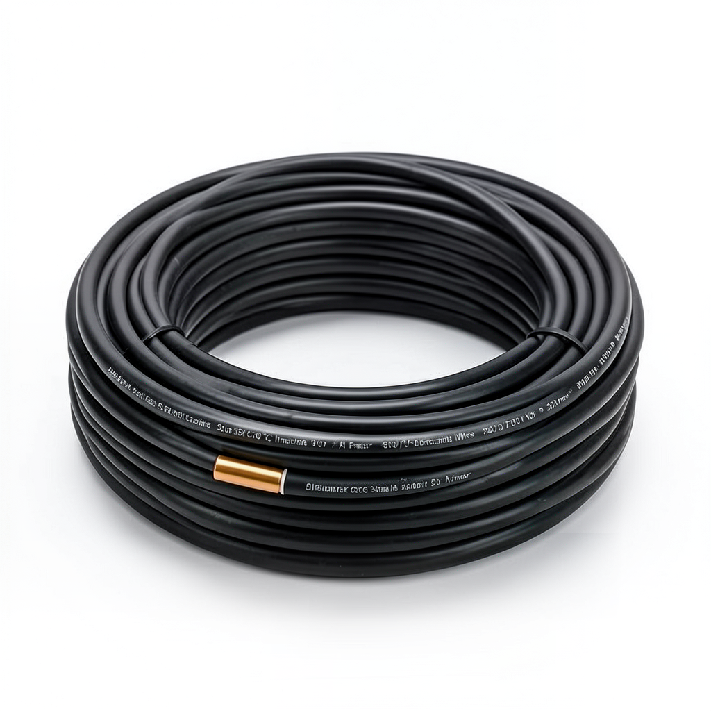 سلك نحاس مصمت مقاوم للحراره احادى النواة معزول PVC 90º مقاس 2.5 مم² 450/750 فولت 300 قدم اسود | شركة الفنار