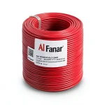 سلك نحاس مصمت مقاوم للحرارة أحادي النواة معزول PVC 90º 0.75 مم² 300/500 فولت 300 قدم أحمر | شركة الفنار