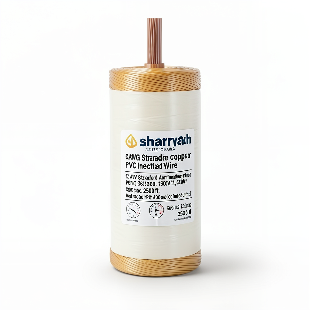 12 AWG Stranded Copper American Electric Wire, PVC Insulated 105°C, Yellow, 600V, 2500 ft | Asharqiyah Cables Company for Industry