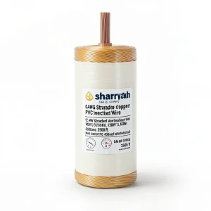 سلك كهرباء امريكي 12 AWG نحاس مجدول عزل PVC 105°C أصفر، 600 فولت، طول 2500 قدم | شركة كابلات الشرقية للصناعة