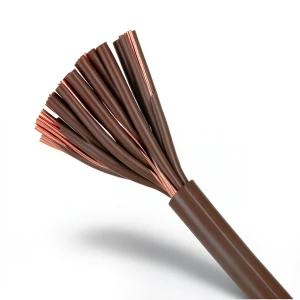 سلك كهرباء نحاس شعر 120 مم2 450/750 فولت عزل PVC لون بني
