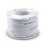 Heat Resistant Single Core Solid Copper Cable PVC 90 ºC Insulation 4 mm² 450/750 Volt 300 Feet White | Al Fanar