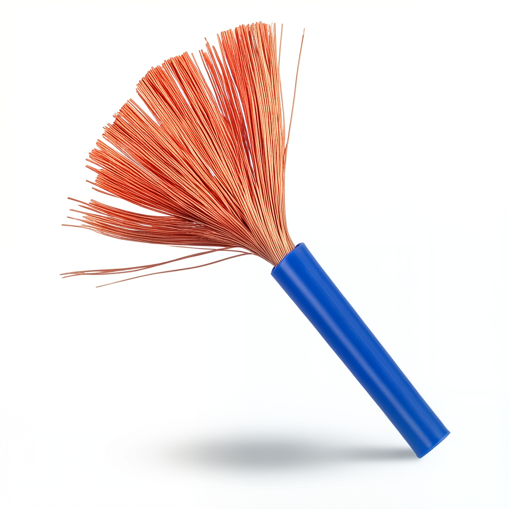 Flexible Single Wire 10sq mm 450/750V Copper Conductor PVC Insulation Blue