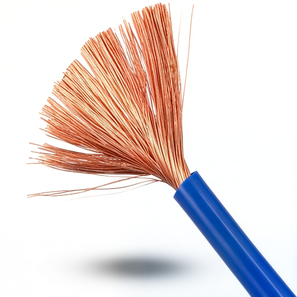 Flexible Single Wire 25mm² 450/750 Volts Copper PVC Insulated Blue