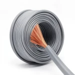 سلك كهرباء 2.5 مم نحاس شعر مرن 450/750 فولت، 100 ياردة، عزل PVC رمادي