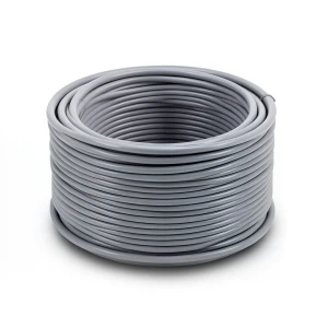 6mm2 Flexible Copper Electrical Wire 450/750V, 100 Yards Coil, Gray PVC Insulated