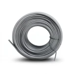 سلك 10mm نحاس شعر مرن، جهد 450/750 فولت، طول 100 ياردة، عزل PVC رمادي