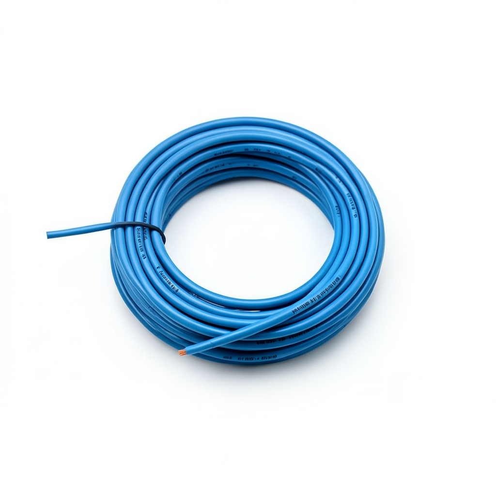 سلك نحاس مصمت احادى النواة معزول PVC 70º مقاس 0.75 مم² 300/500 فولت طول 300 قدم أزرق | شركة الفنار