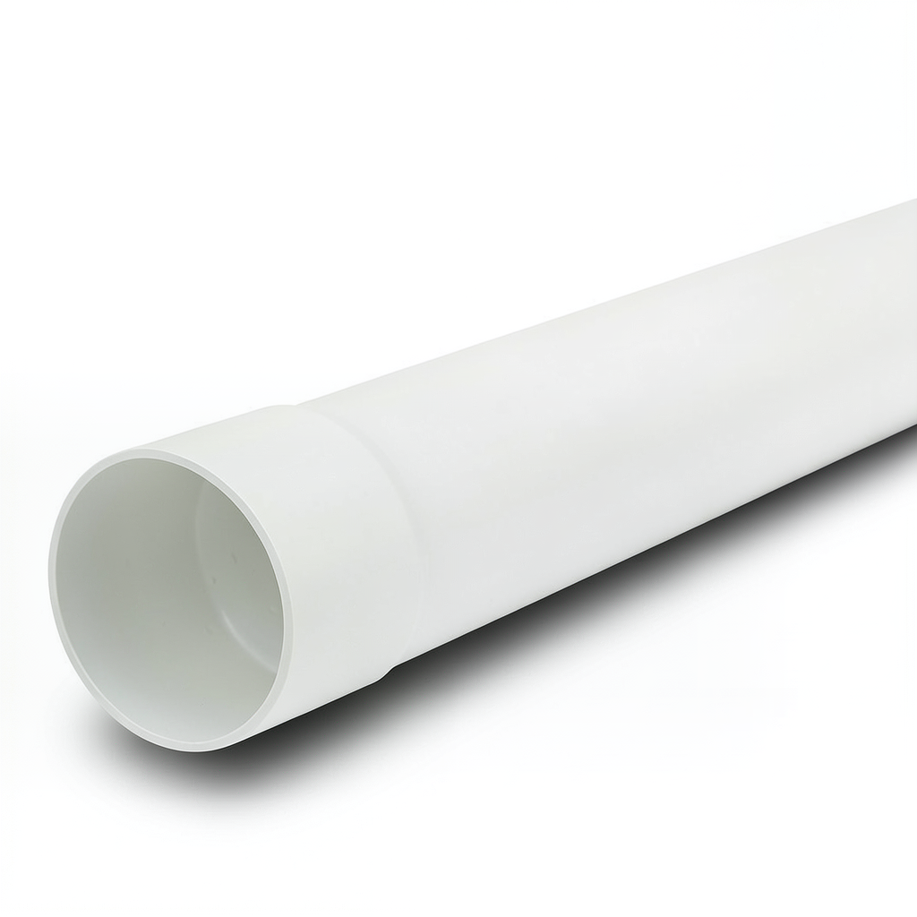 أنابيب بلاستيك UPVC ضغط 250 psi مقاس 3 إنش سماكة 5.87 مم لون أبيض