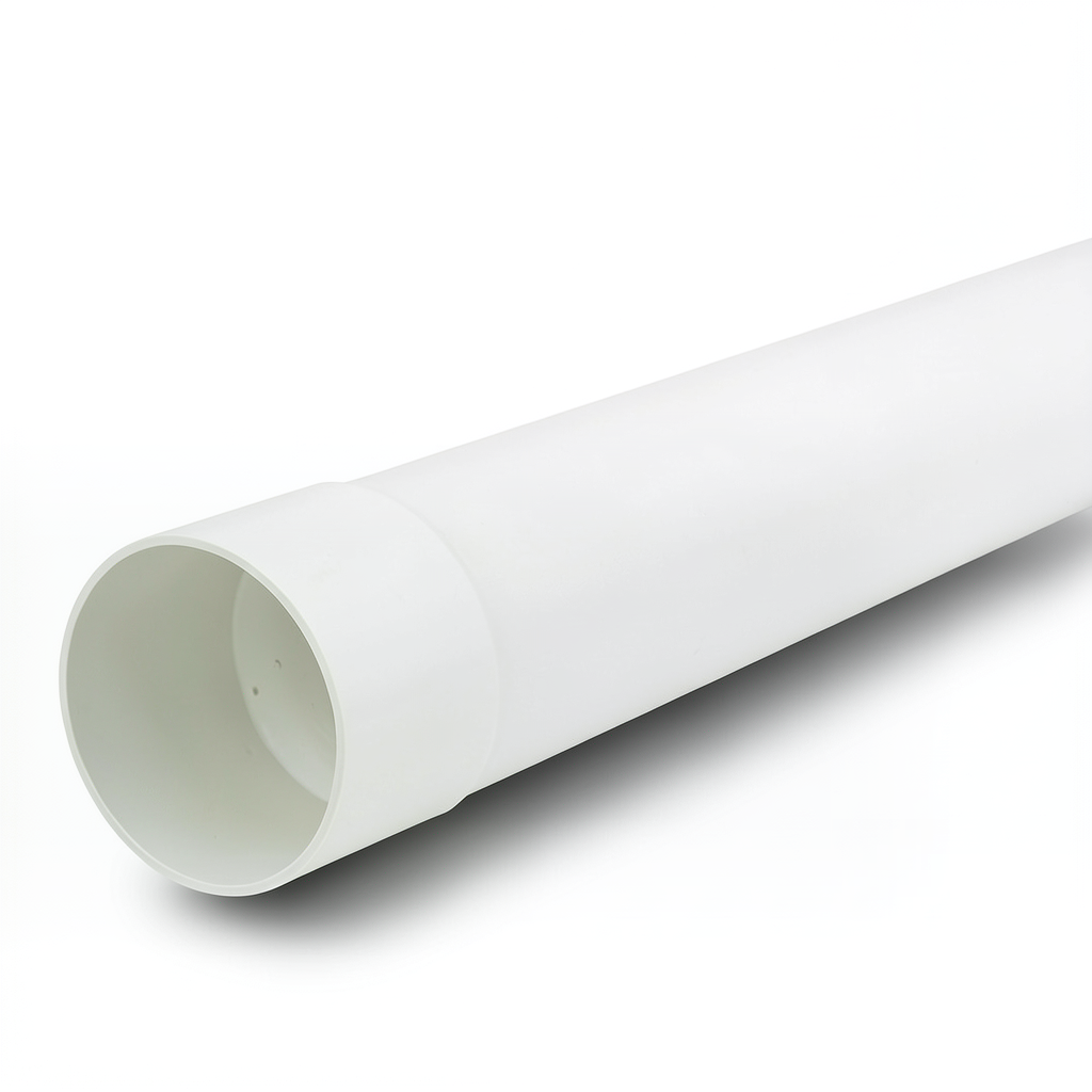 UPVC Pipe 4 inch Nominal Pressure 250 psi Thickness 7.52 mm White Color