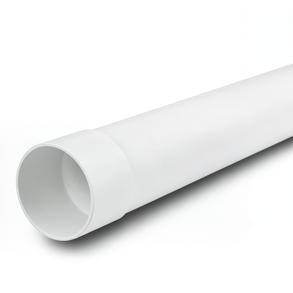 UPVC Plastic Pipe Nominal Pressure 315 psi Size 1/2 inch Thickness 2.08 mm White Color