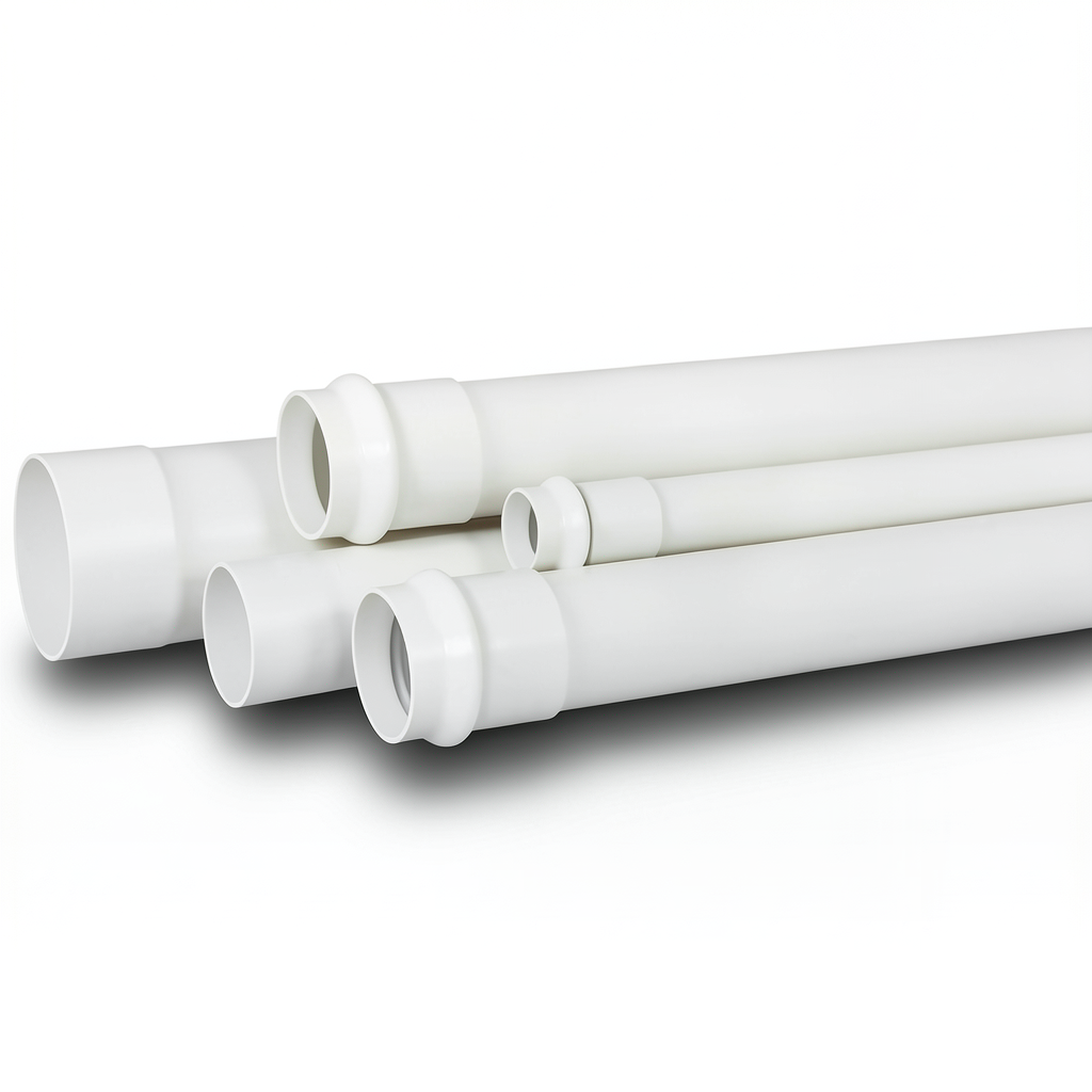 UPVC Pipe Schedule 40 Size 3/4 inch Thickness 3.38 mm White Color