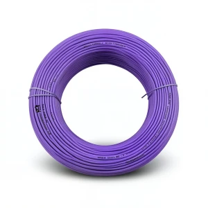 سلك نحاس مصمت احادى النواة معزول PVC 70º 0.75 مم² 300/500 فولت 300 قدم بنفسجي | شركة الفنار