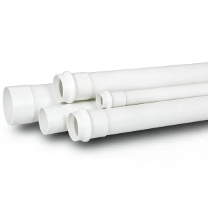 UPVC Plastic Pipe Schedule 40 Size 1 inch Thickness 3.89 mm White Color