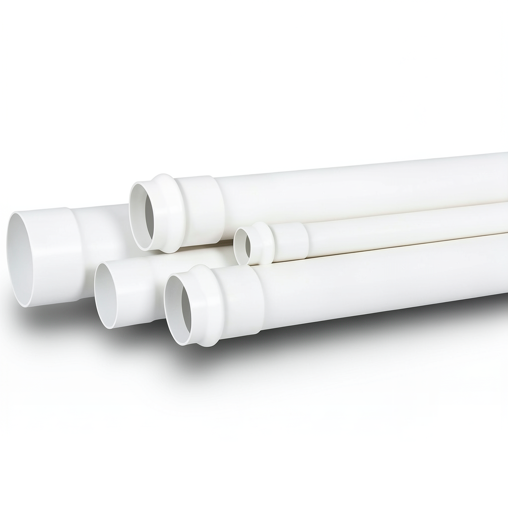أنابيب UPVC جدول 40 مقاس 1 1/4 إنش سماكة 4.06 مم لون أبيض