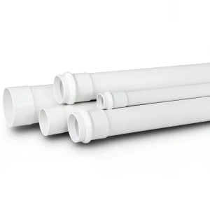 مواسير UPVC جدول 40 مقاس 3 إنش سماكة 6.15 مم لون أبيض