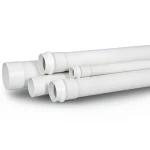 UPVC Plastic Pipe Schedule 40 Size 4 inch Thickness 6.73 mm White Color