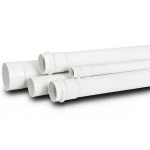 UPVC Pipe Schedule 40 Size 6 inch Thickness 7.98 mm White Color