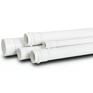 أنابيب UPVC جدول 40 مقاس 6 إنش سماكة 7.98 مم لون أبيض