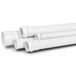 UPVC Plastic Pipe Schedule 40 Size 8 inch Thickness 9.17 mm White Color
