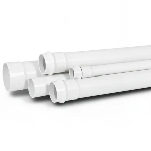 UPVC Plastic Pipe Schedule 40 Size 8 inch Thickness 9.17 mm White Color