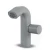 Short Automatic Washbasin Tap Grey Color - Image 1