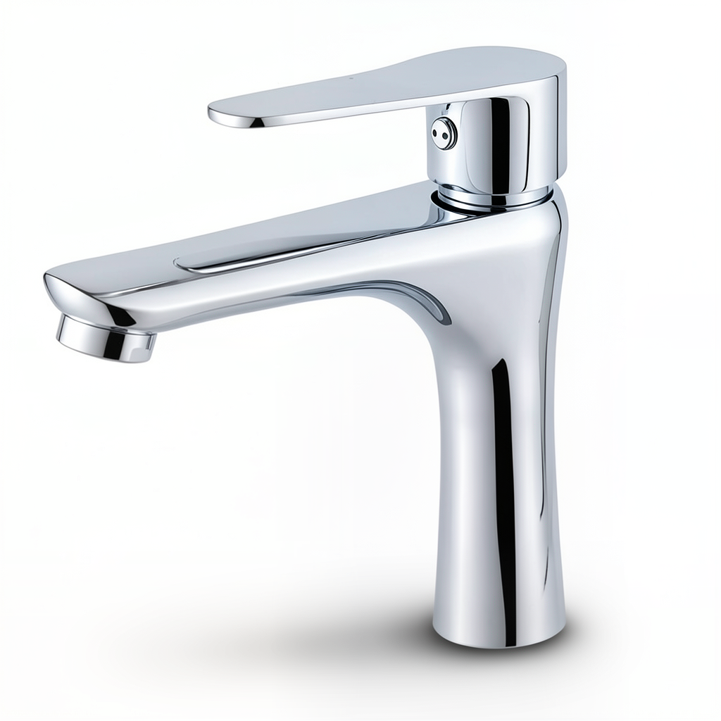 Automatic Short Washbasin Faucet Brass, Chrome Color