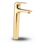 Automatic High Golden Washbasin Mixer Brass, Gold Color