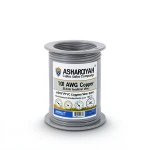 لفة سلك كهرباء 10 AWG نحاس مجدول معزول PVC +105°C جهد 600 فولت رمادي | شركة كابلات الشرقية للصناعة