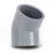 UPVC Plastic Elbow 45° 20 mm Gray - Image 1