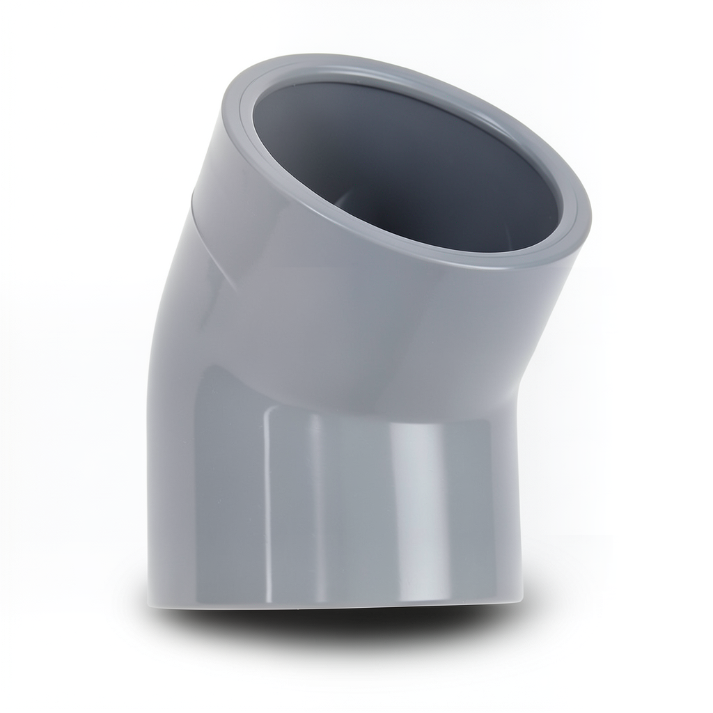 UPVC Plastic Elbow 45° 20 mm Gray