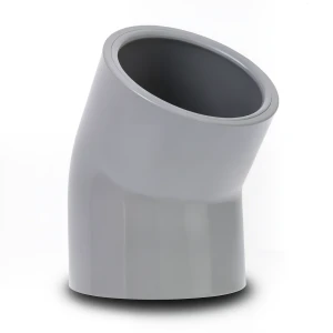 كوع UPVC زاوية °45 مقاس 25 مم لون رمادي