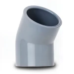 كوع UPVC زاوية 45° مقاس 40 مم لون رمادي